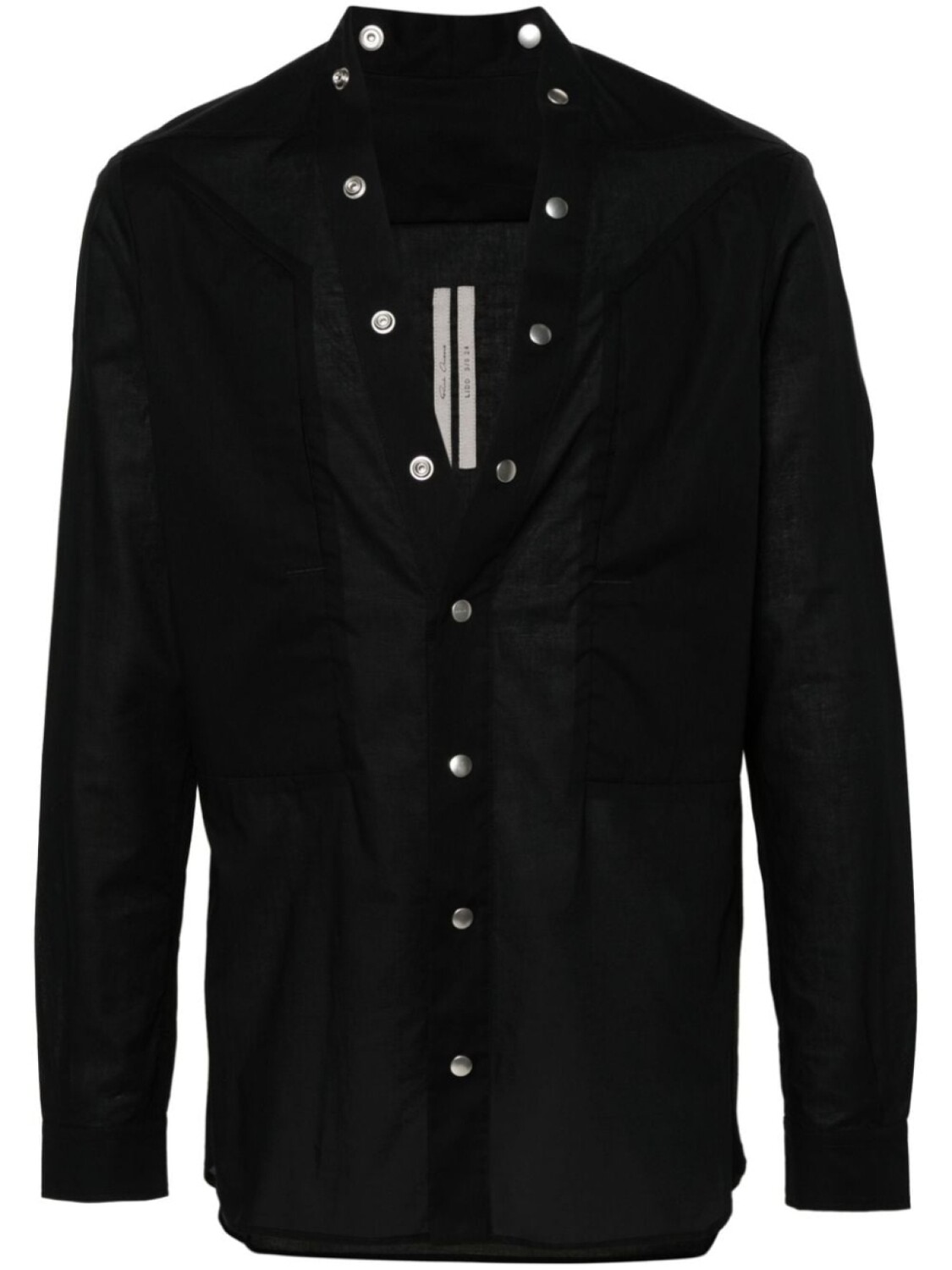 

Rick Owens рубашка Larry Fogpocket, черный