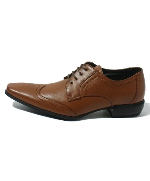 Мужские и женские туфли wingtip квадратный нос Lassu&Friss светло-коричневые — фото 2