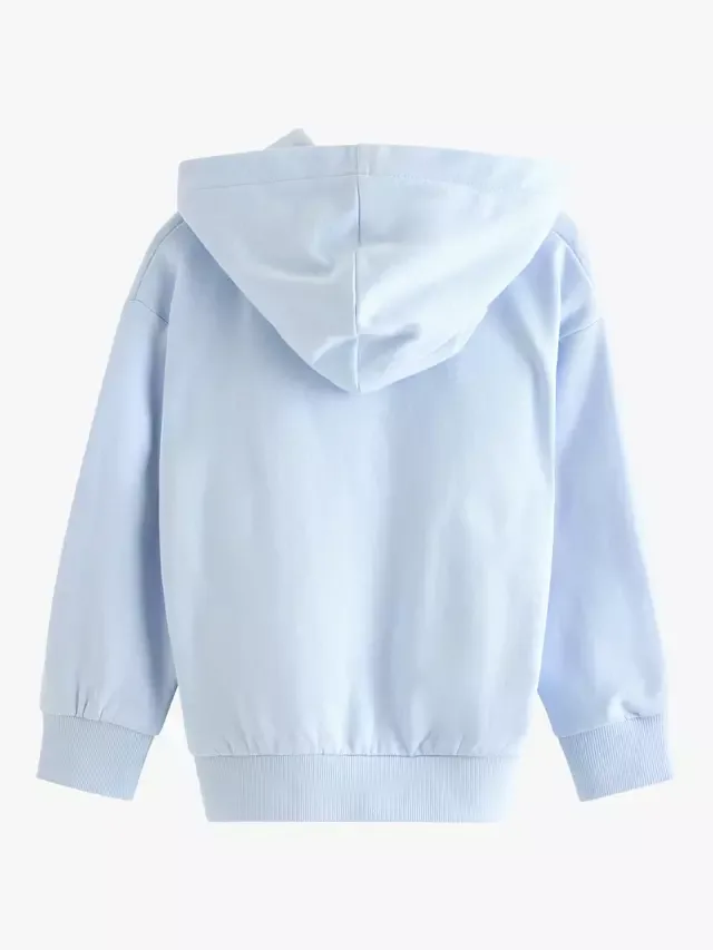 Детская толстовка из чистого хлопка Lindex, Light Blue — фото 2