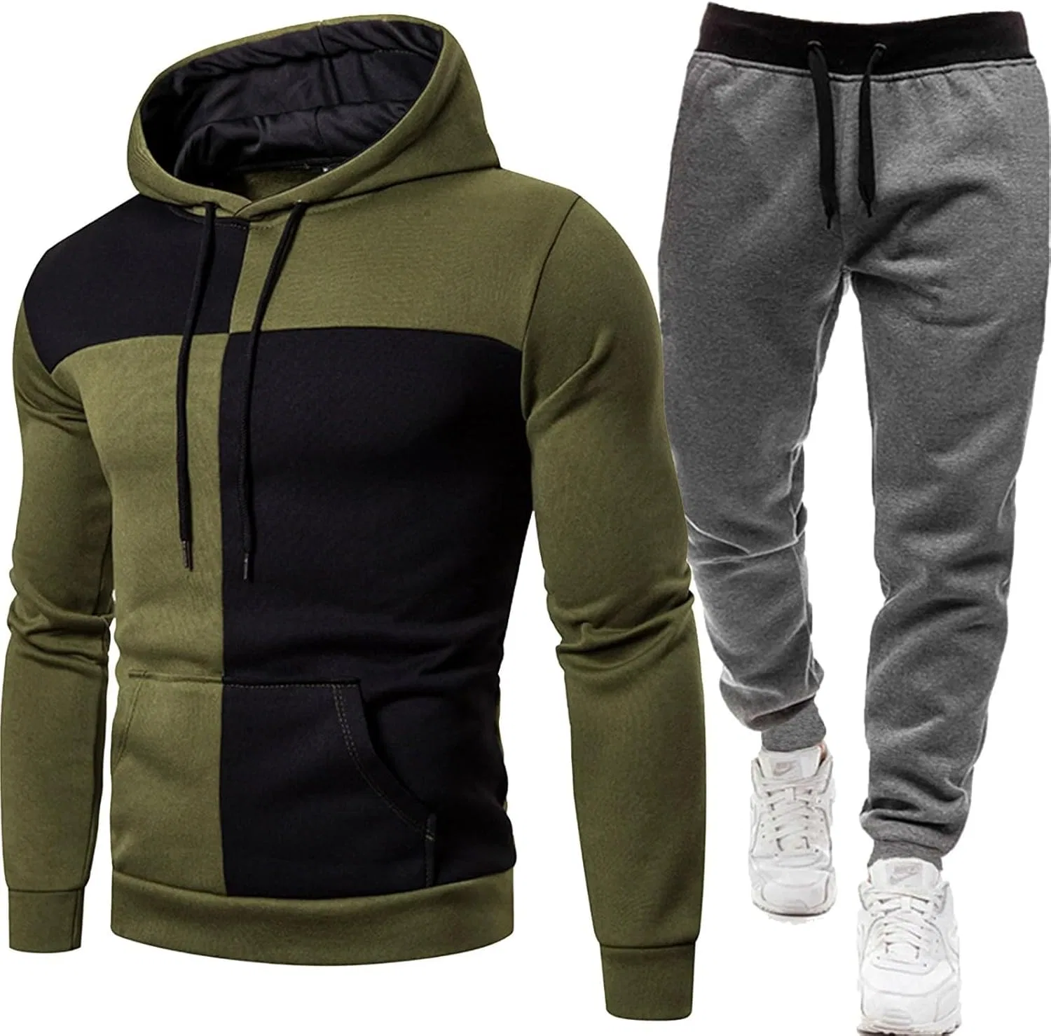 Спортивный костюм мужской из флиса, Light Green — фото 3