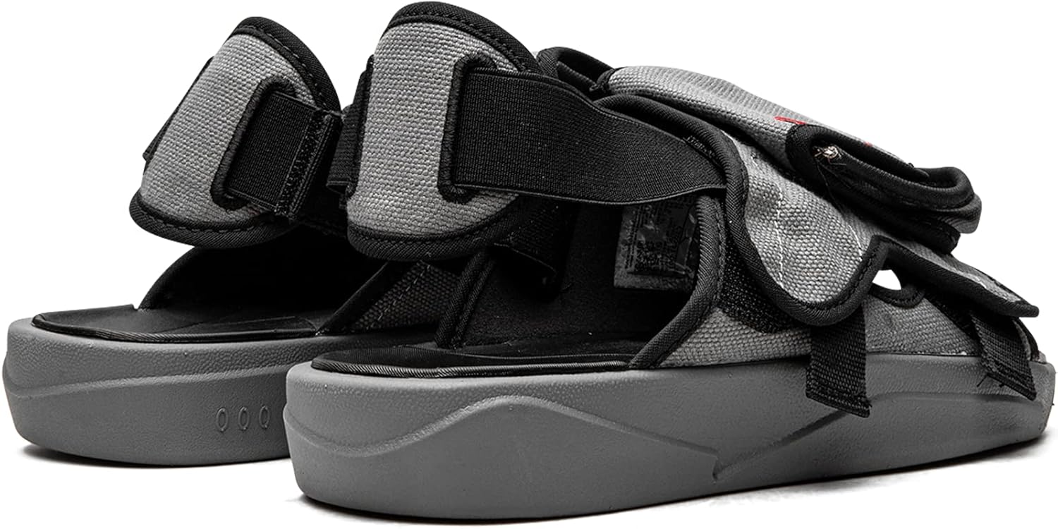 Мужские шлепанцы Jordan LS Slide Smoke Grey/University Red (CZ0791 001) Nike, черный/серый — фото 3