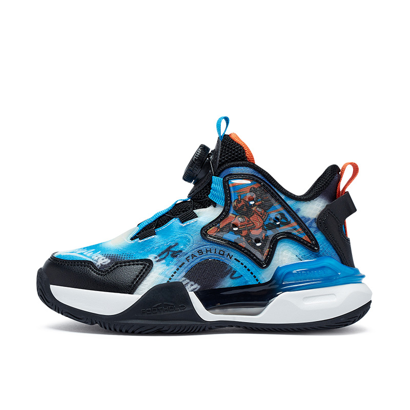 

Баскетбольные кроссовки Mecha Series Mid Top для детей и подростков BIG WASP, белый/синий