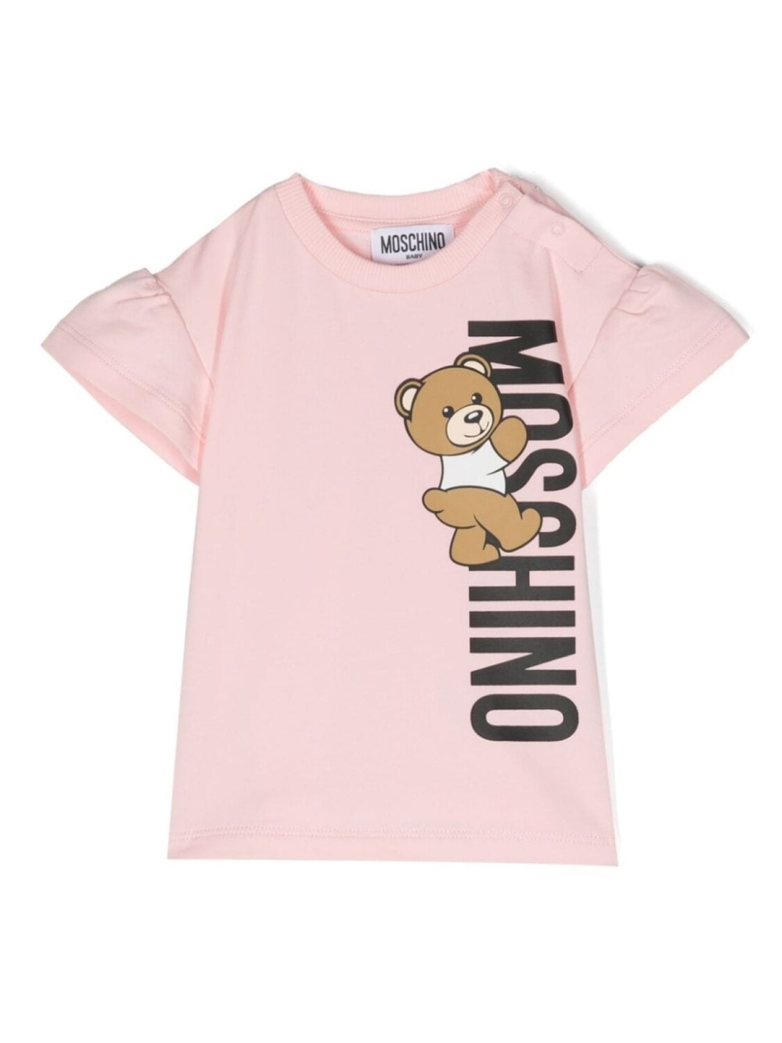 

Moschino Kids платье из джерси с принтом Teddy Bear, розовый