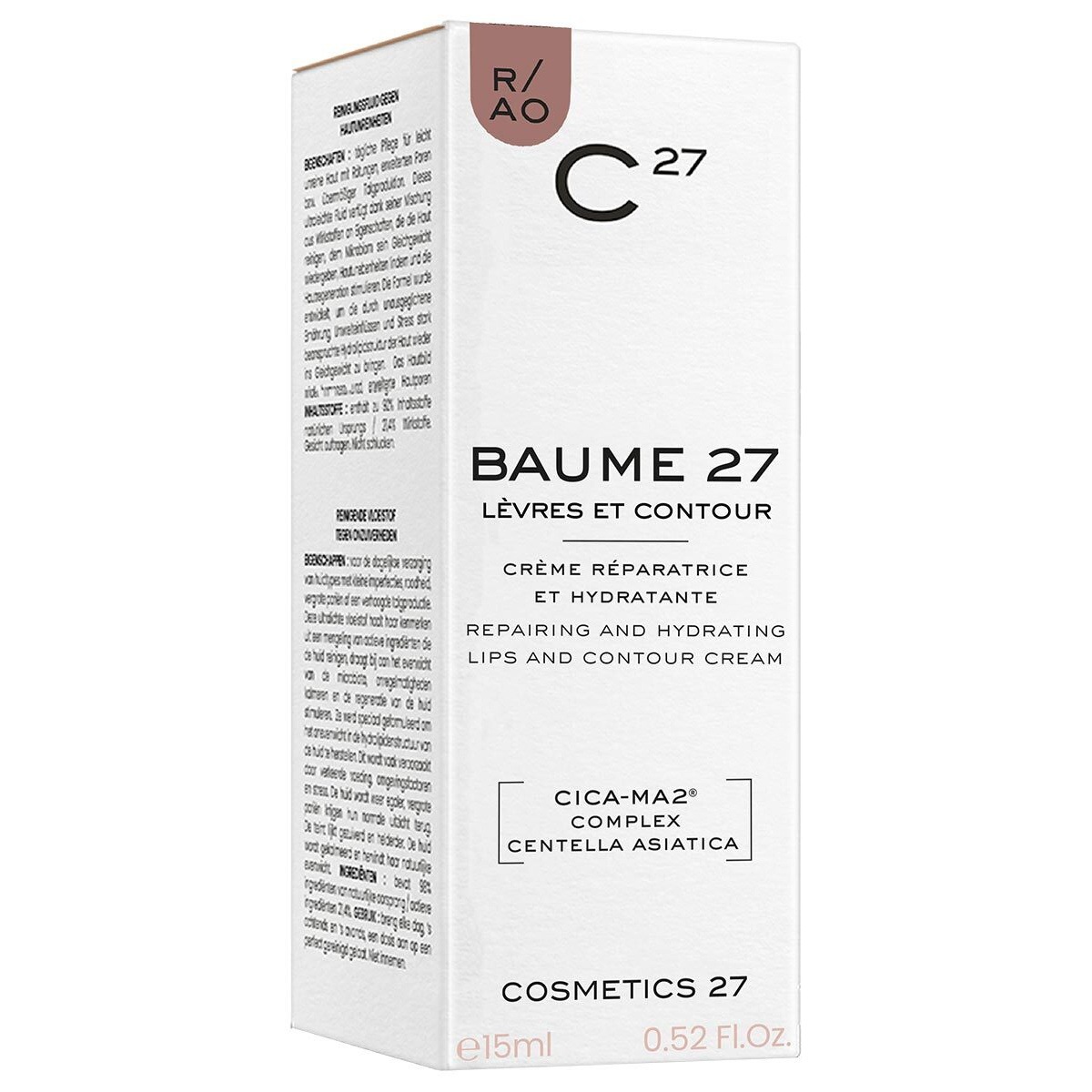Бальзам для лица baume 27 lips and contour Cosmetics 27, объем 15 мл — фото 4