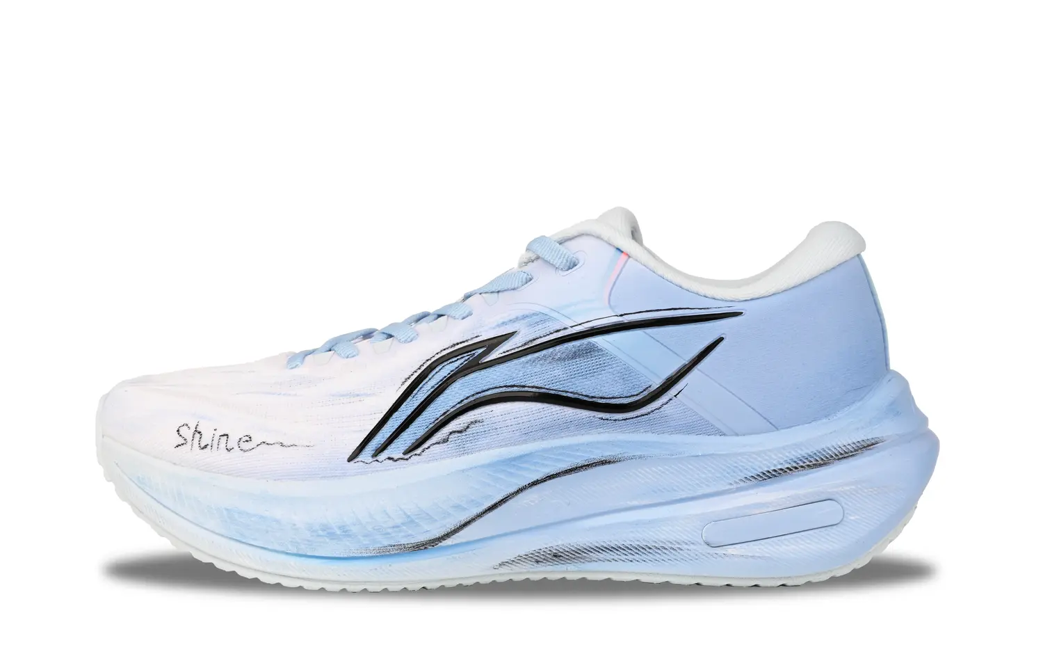 Li Ning Yueying 5 Абразивостойкие дышащие низкие кроссовки для бега и повседневной носки мужские Li-Ning, синий (special shopping bag) — фото 3