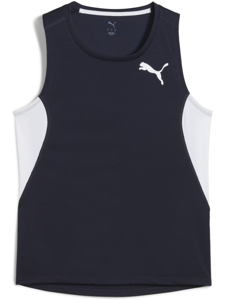 

Спортивная футболка "W CROSS THE LINE SingleT 3.0" синего цвета Puma