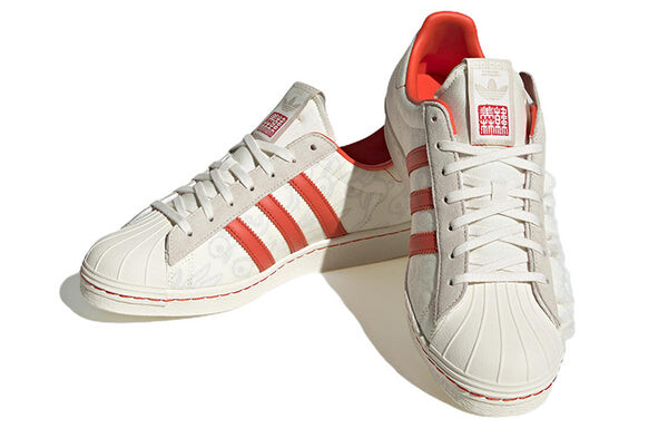 Кроссовки оригиналы суперзвезда 80-х x хан мейлин Adidas, белый — фото 3