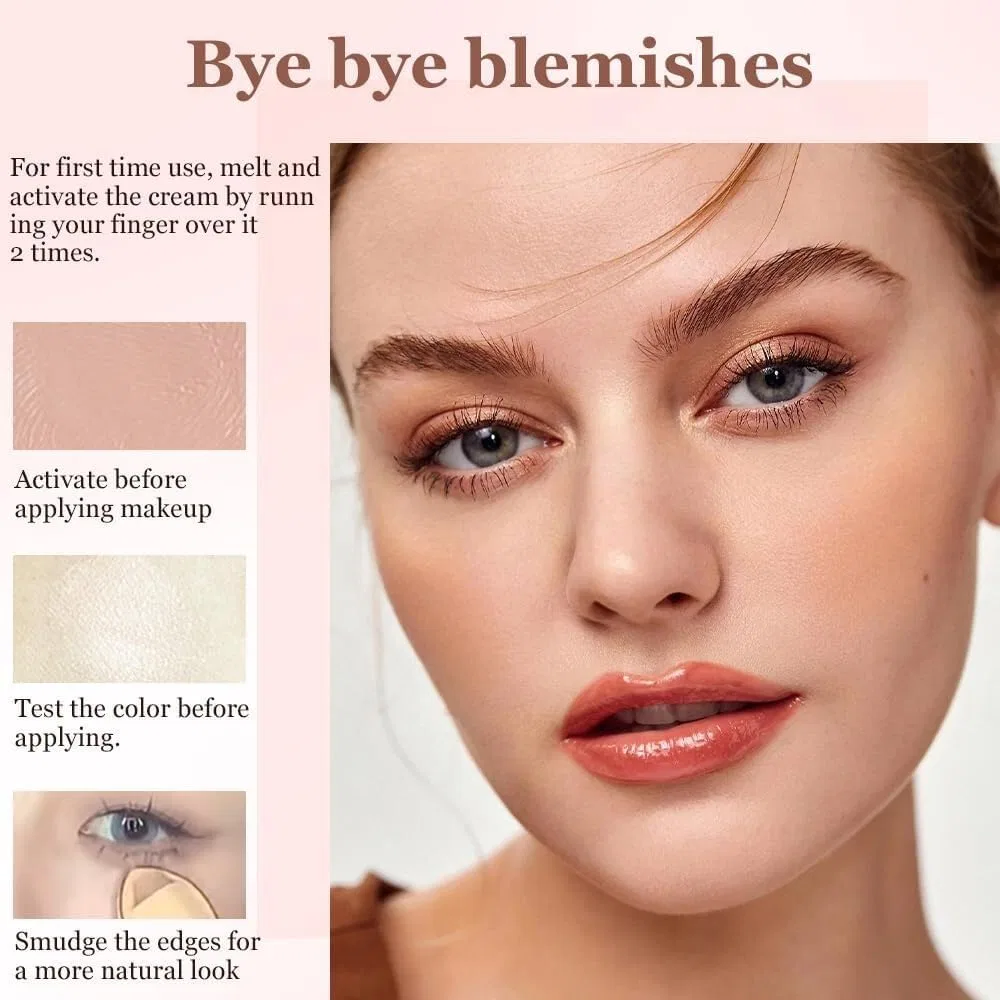 Консилер корректор для области вокруг глаз с кистью, Medium-Tan Peach, Generic — фото 4