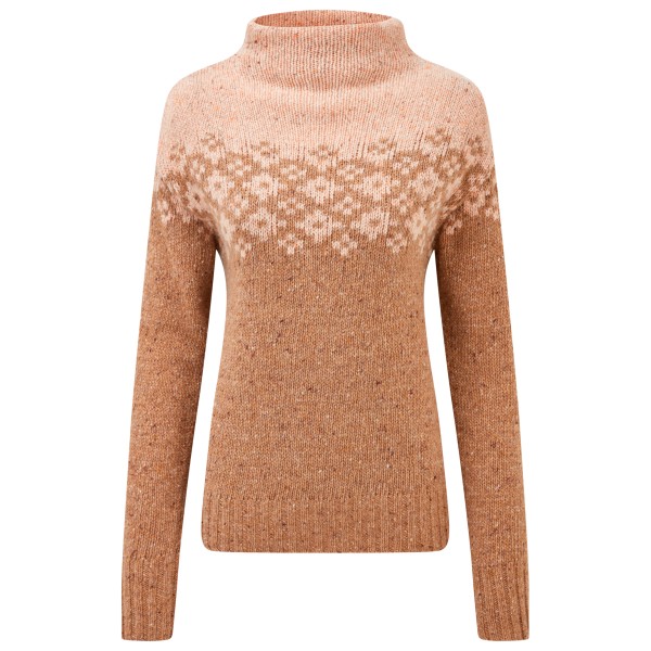 

Женский свитер с воротником-стойкой «Мандари» - мериносовый свитер Sherpa, Mocha