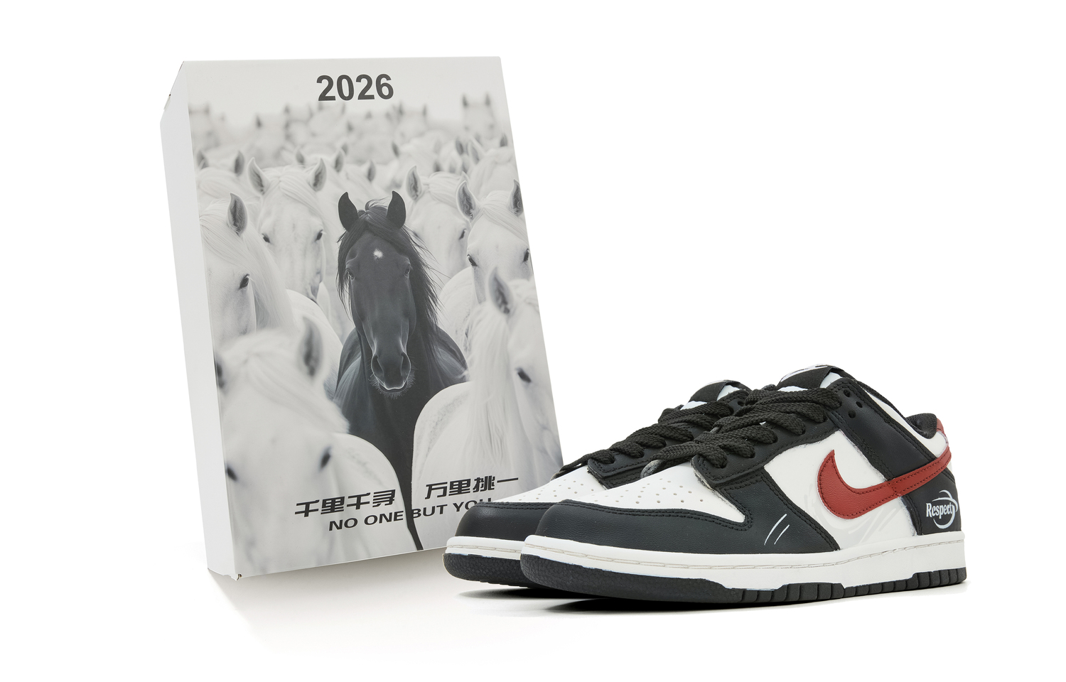 

Nike Износостойкие низкие скейтбордистские кроссовки Dunk, унисекс, бежевые, черный, красные