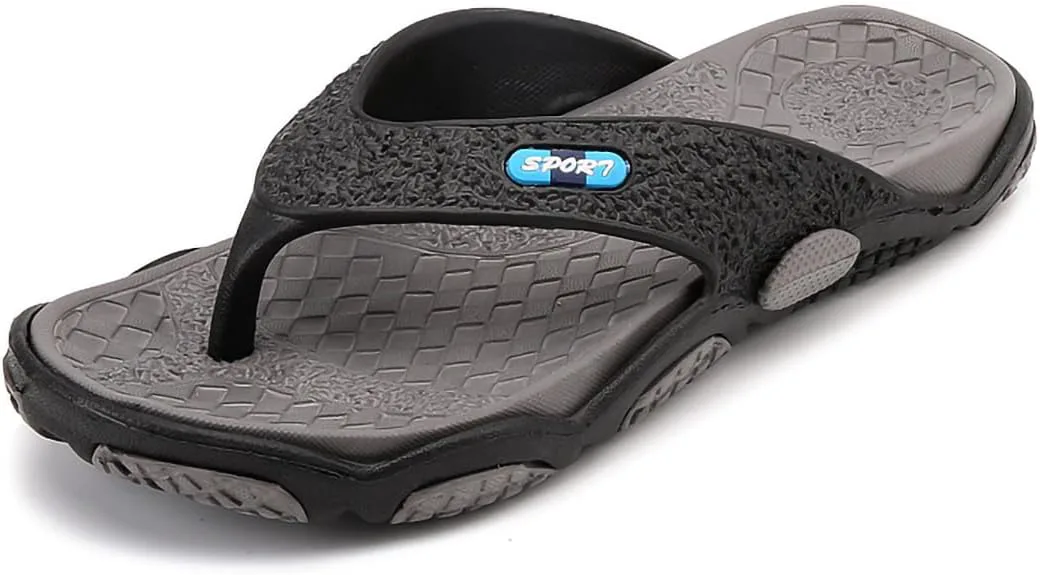 

Мужские модные шлепанцы с нескользящей подошвой, разных цветов, повседневные тапочки для улицы, летние пляжные шлепанцы Hhhchpm, серый