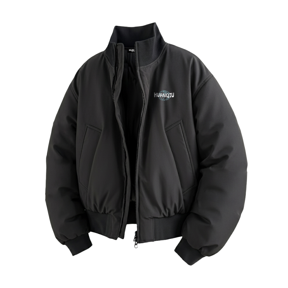 

Пуховик Unisex Stand Collar Thickened Workwear HUANQIU, черный