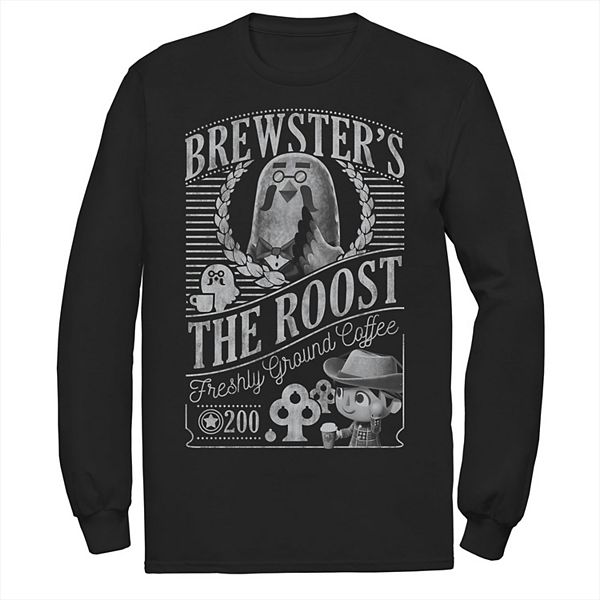 

Футболка с длинным рукавом Big & Tall Animal Crossing Brewster's The Roost Licensed Character