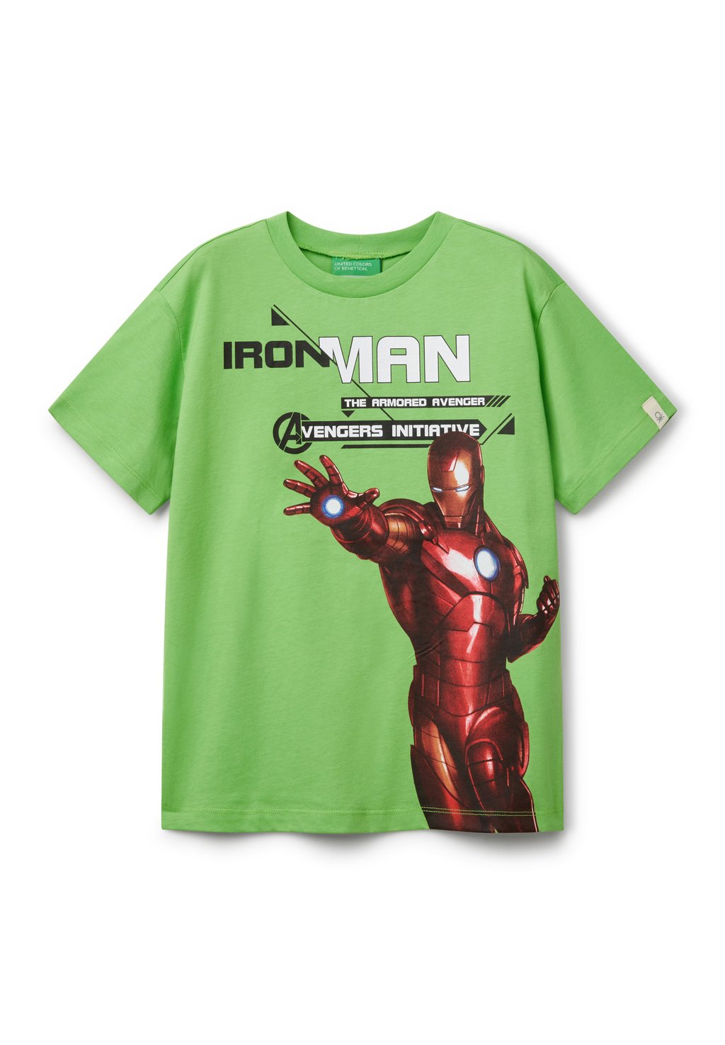 

Футболка с принтом IRON MAN MARVEL United Colors of Benetton, зеленый