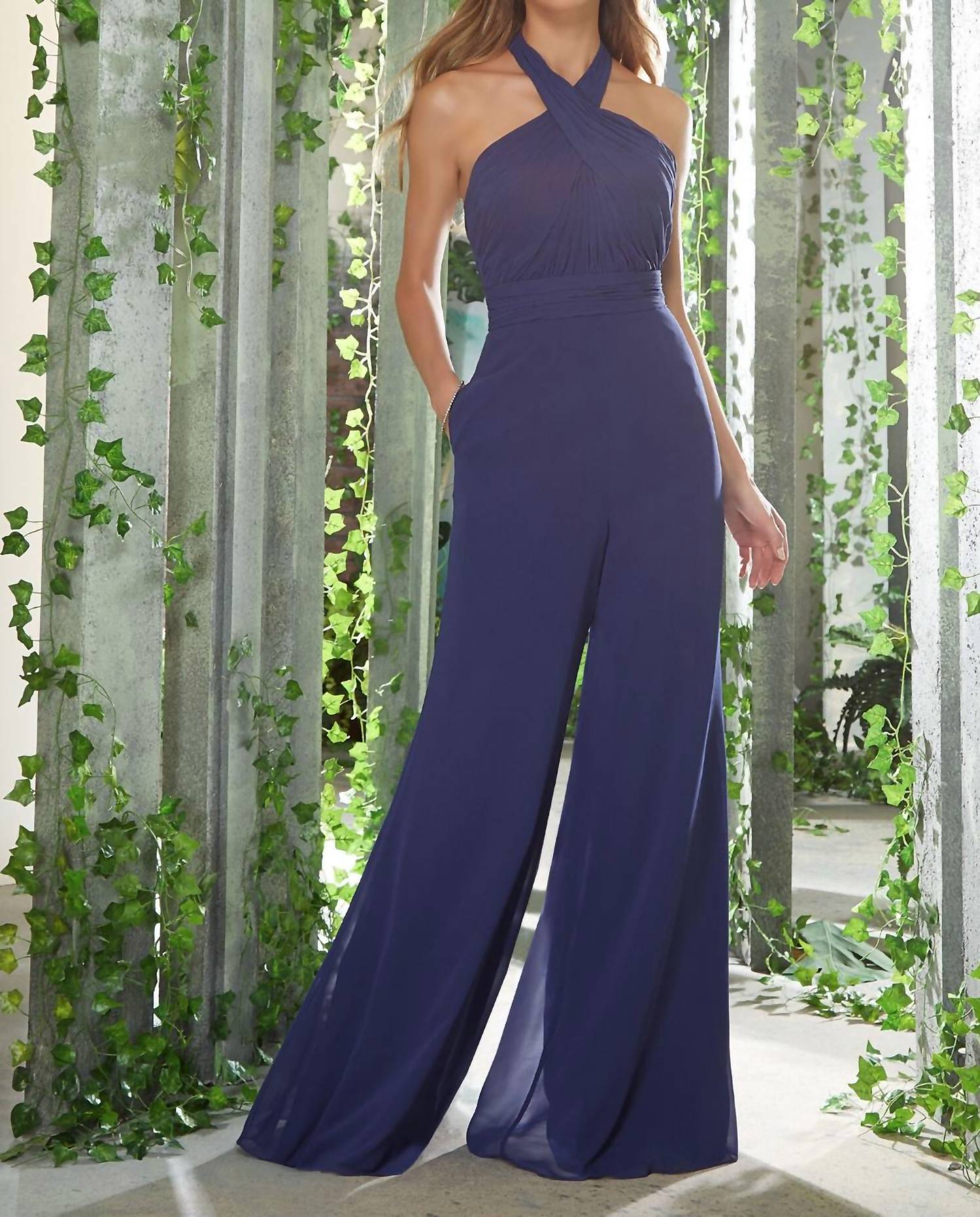 

Шифоновый комбинезон в сапфировом цвете MORILEE, Sapphire