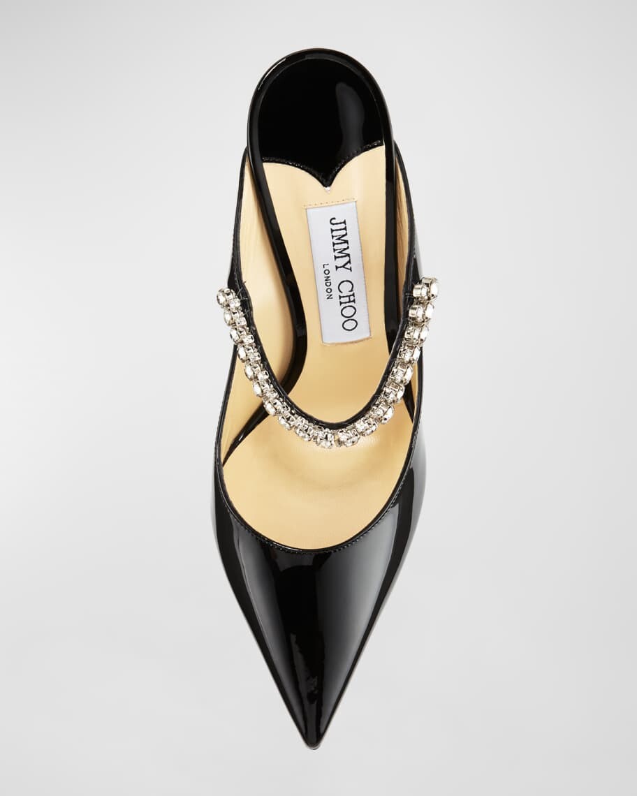 Патентованные туфли без задника Bing с драгоценными камнями Jimmy Choo — фото 2