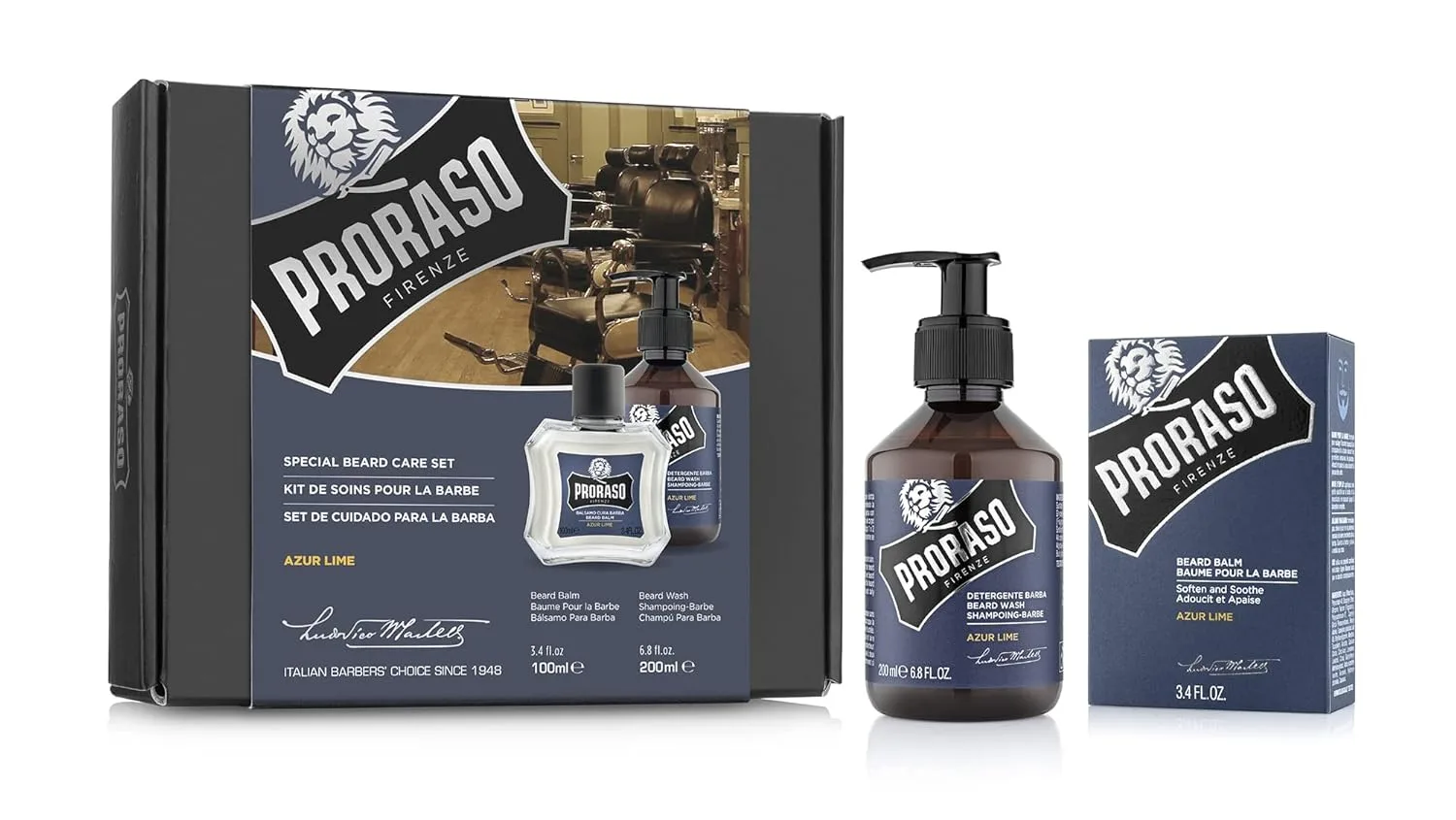 Набор для ухода за бородой Proraso Duo Kit для молодой или короткой бороды, включающий бальзам и средство для умывания. — фото 2