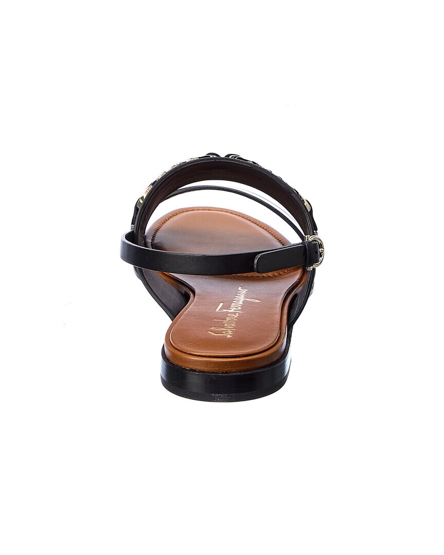 

Кожаные сандалии Salvatore Ferragamo Chaim 10, черный