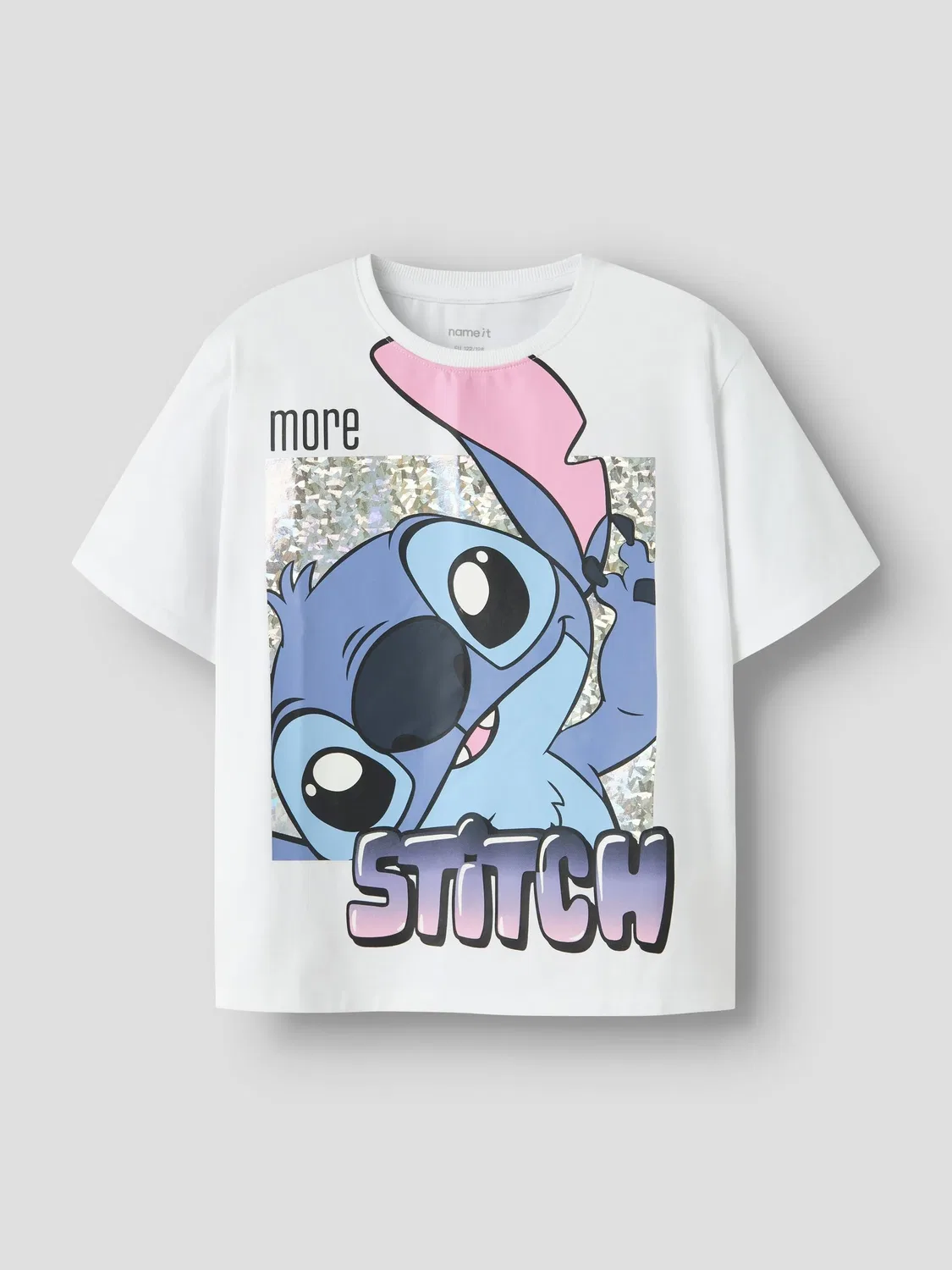 Футболка с принтом Stitch, Name it, bright white — фото 2