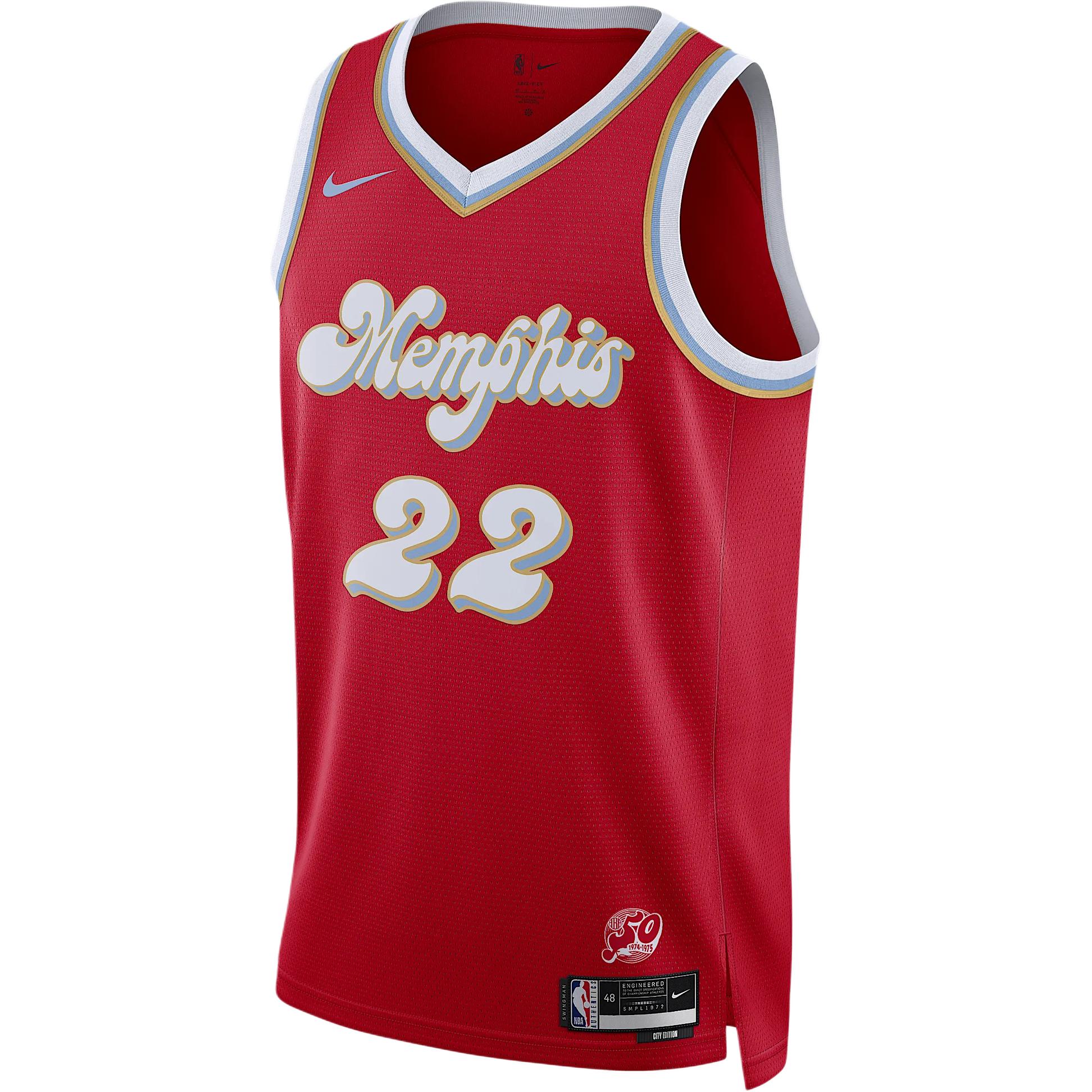 

Майка Memphis Grizzlies Desmond Bane City Edition 2024/25 мужская Dri FIT NBA Swingman Nike, красный