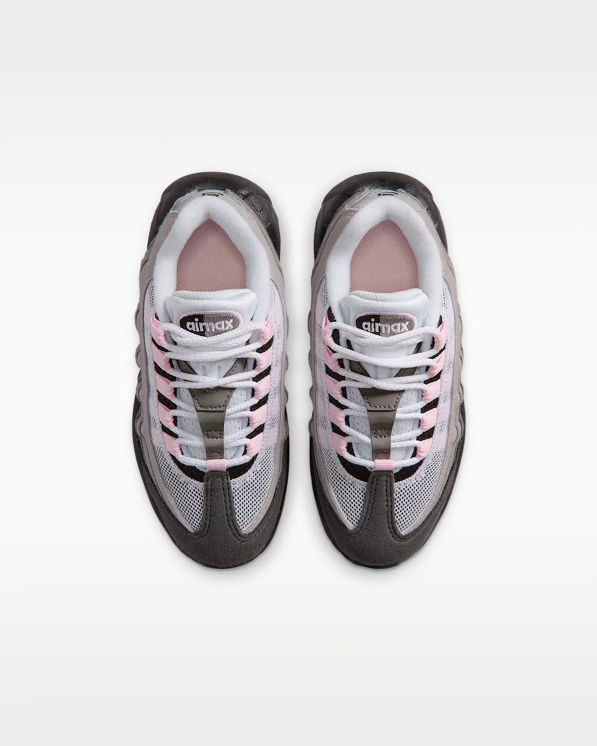 Кроссовки Nike Air Max 95 для малышей, Black/White/Medium Grey/Pink Foam — фото 4