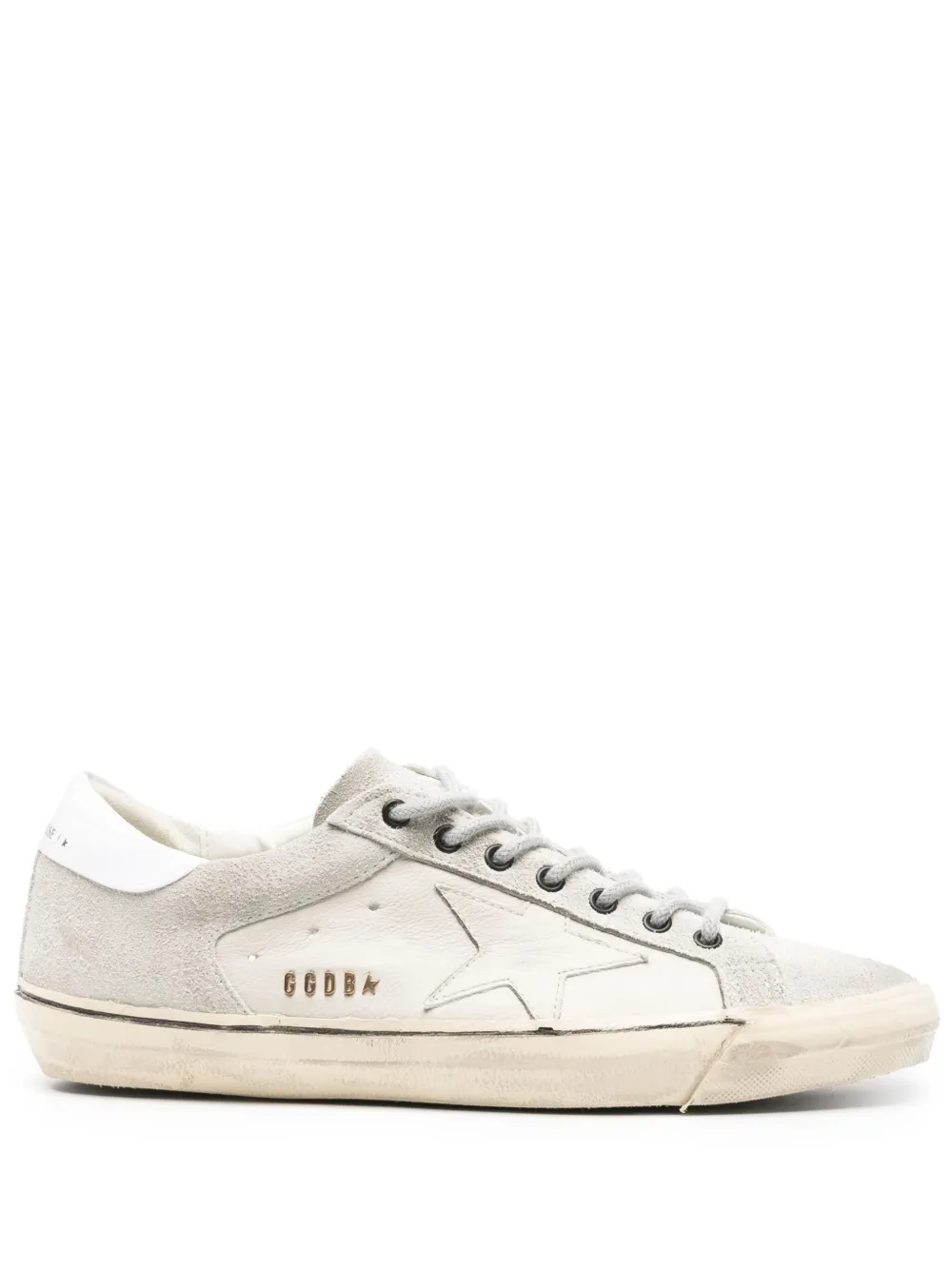 

Кеды Super-Star с эффектом потертости GOLDEN GOOSE, серый