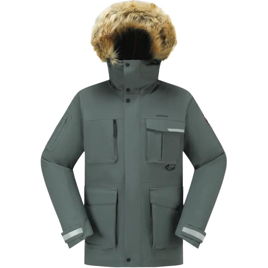 

SH900 Парка Пальто Мужское Темно-Серый Зеленый Decathlon