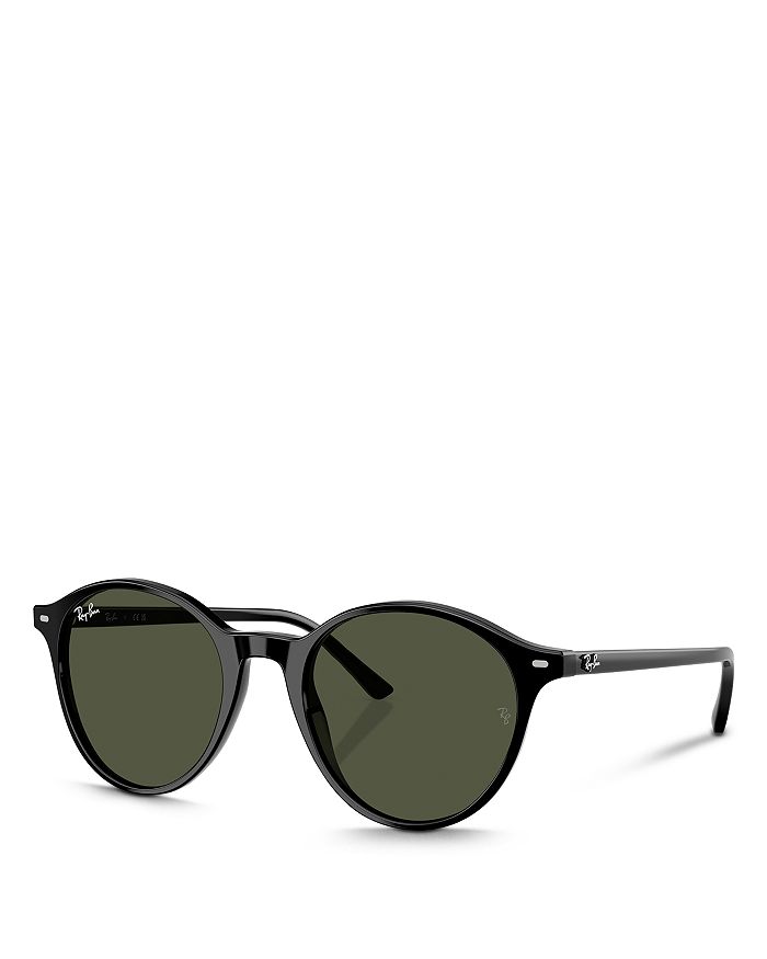 

Солнцезащитные очки Bernard Round, 53 мм Ray-Ban, черный