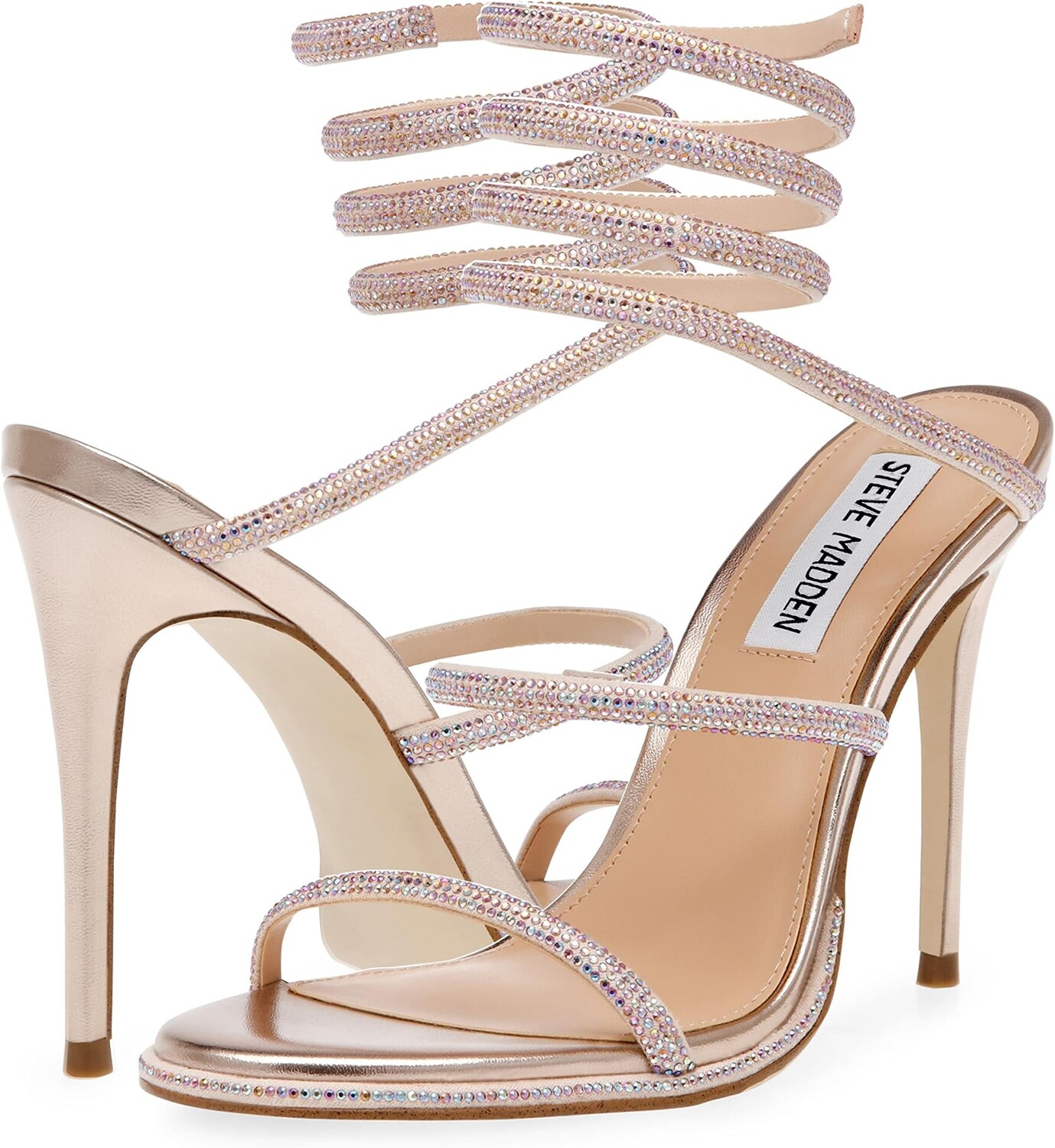 

Босоножки Exotica Heeled Sandal Steve Madden, цвет Rhinestone