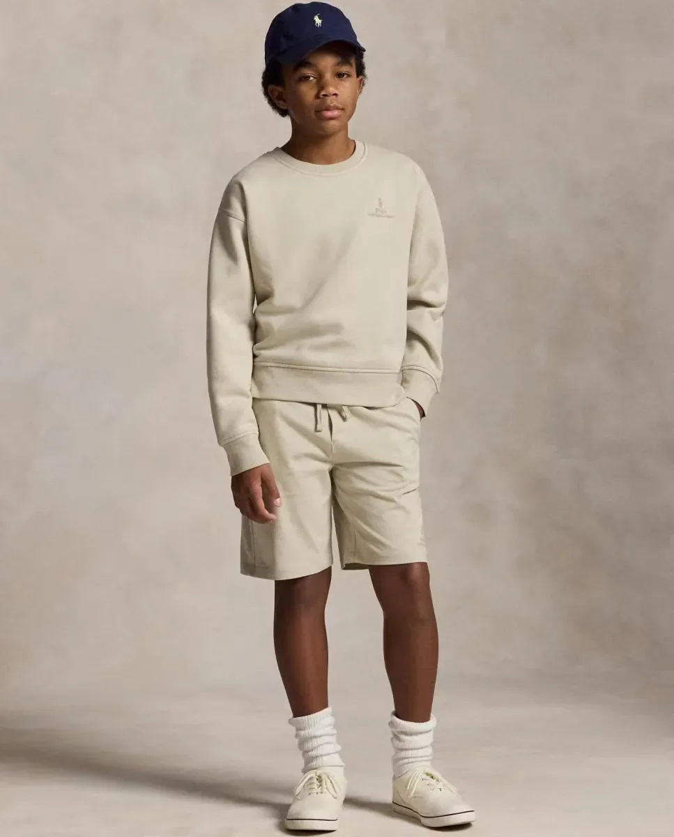 Унисекс толстовка из флиса с логотипом Polo Ralph Lauren, Natural — фото 2