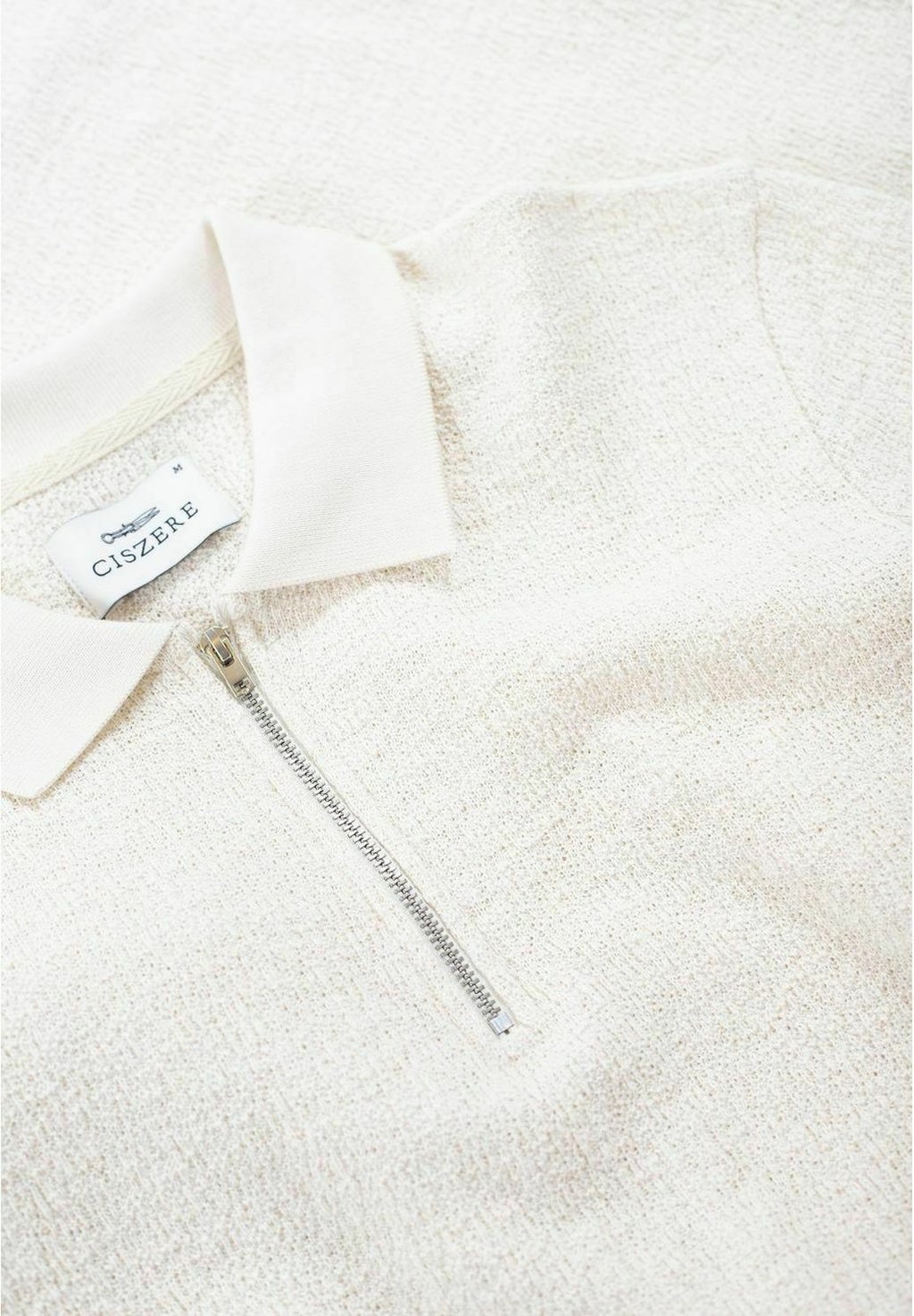 

Рубашка поло JOHN BOUCLE HALF ZIP CISZERE, бежевый
