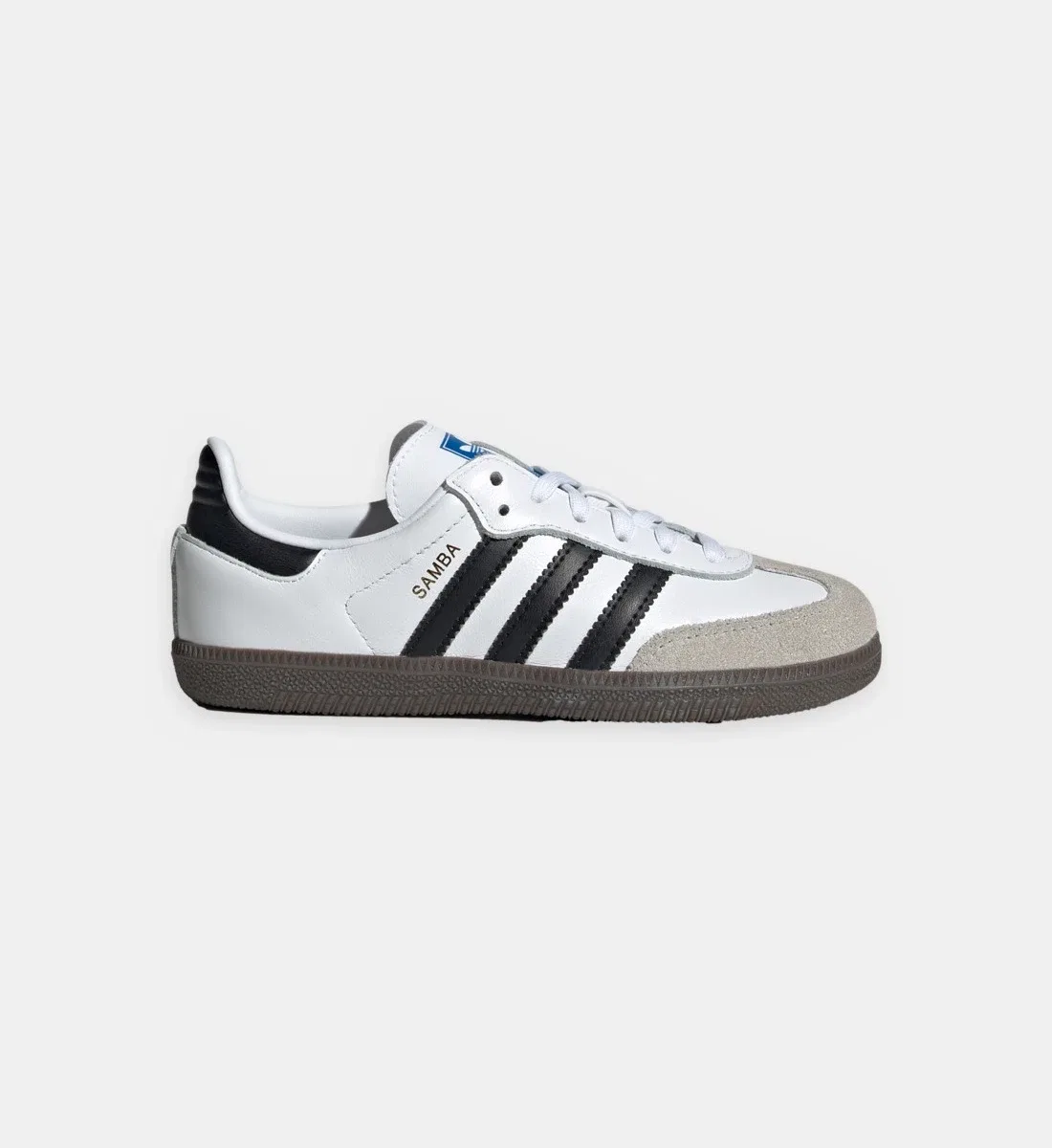Кожаные низкие кроссовки Samba adidas Originals, белый