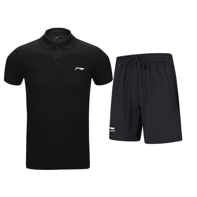 

Li-Ning Casual Sportswear Unisex, set (черный top+черный shorts)