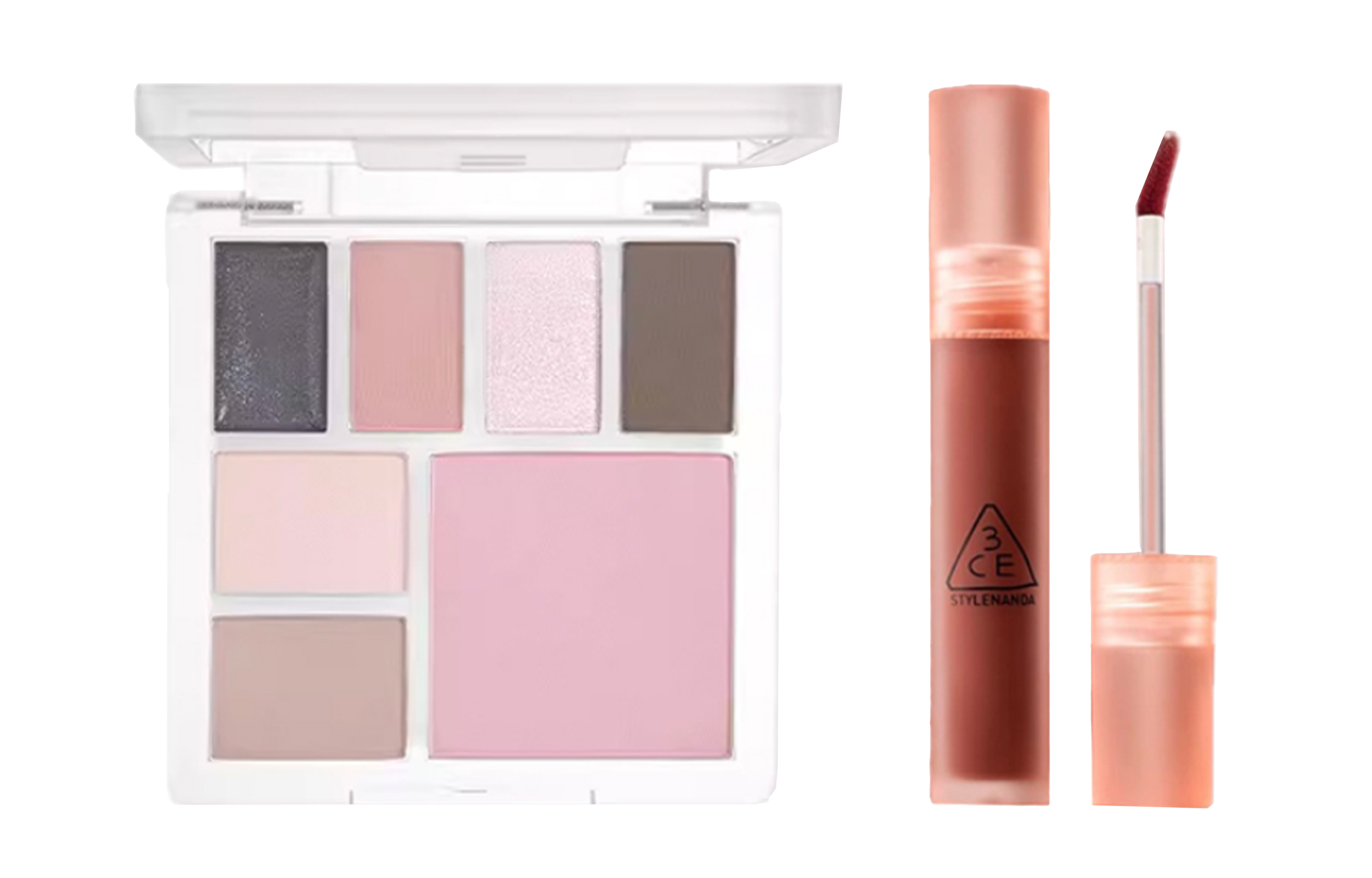 

Многофункциональный набор для макияжа губ и глаз выравнивает тон кожи 3CE