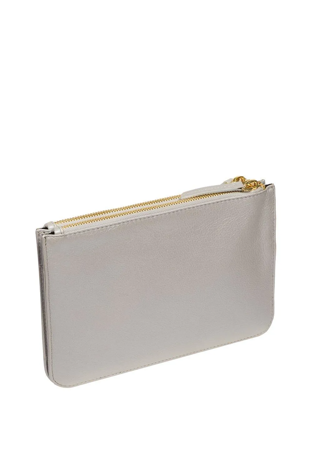 

Клатч 'Addison' из кожи наппа Pure Luxuries London, металлик