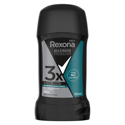 

Rexona Men Дезодорант-карандаш с максимальной защитой Антибактериальный дезодорант-антиперспирант с защитой от пота и запаха тела на 96 часов 50 мл