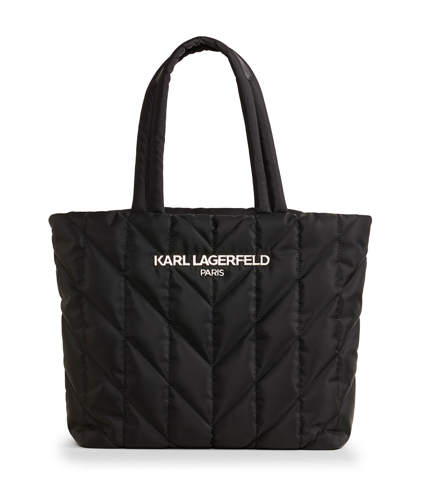 

Стеганая сумка voyage KARL LAGERFELD PARIS, черный/бронзовый