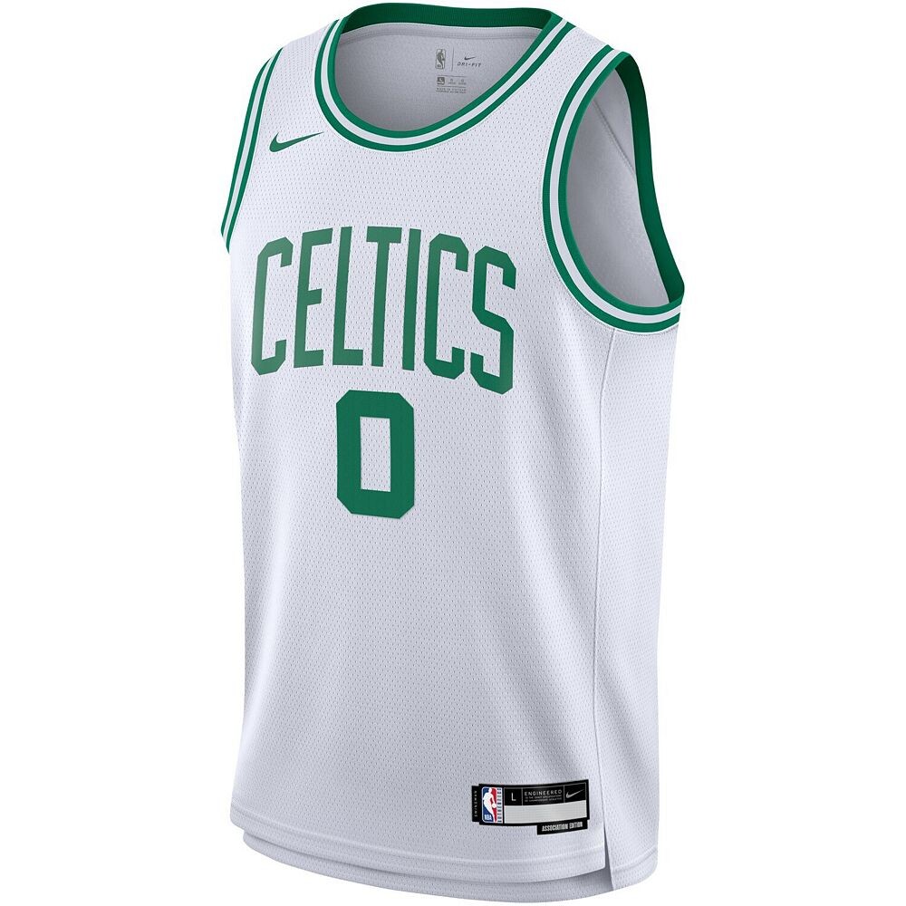 Молодежная белая майка Nike Jayson Tatum Boston Celtics Swingman — Association Edition, цвет Cel White — фото 2