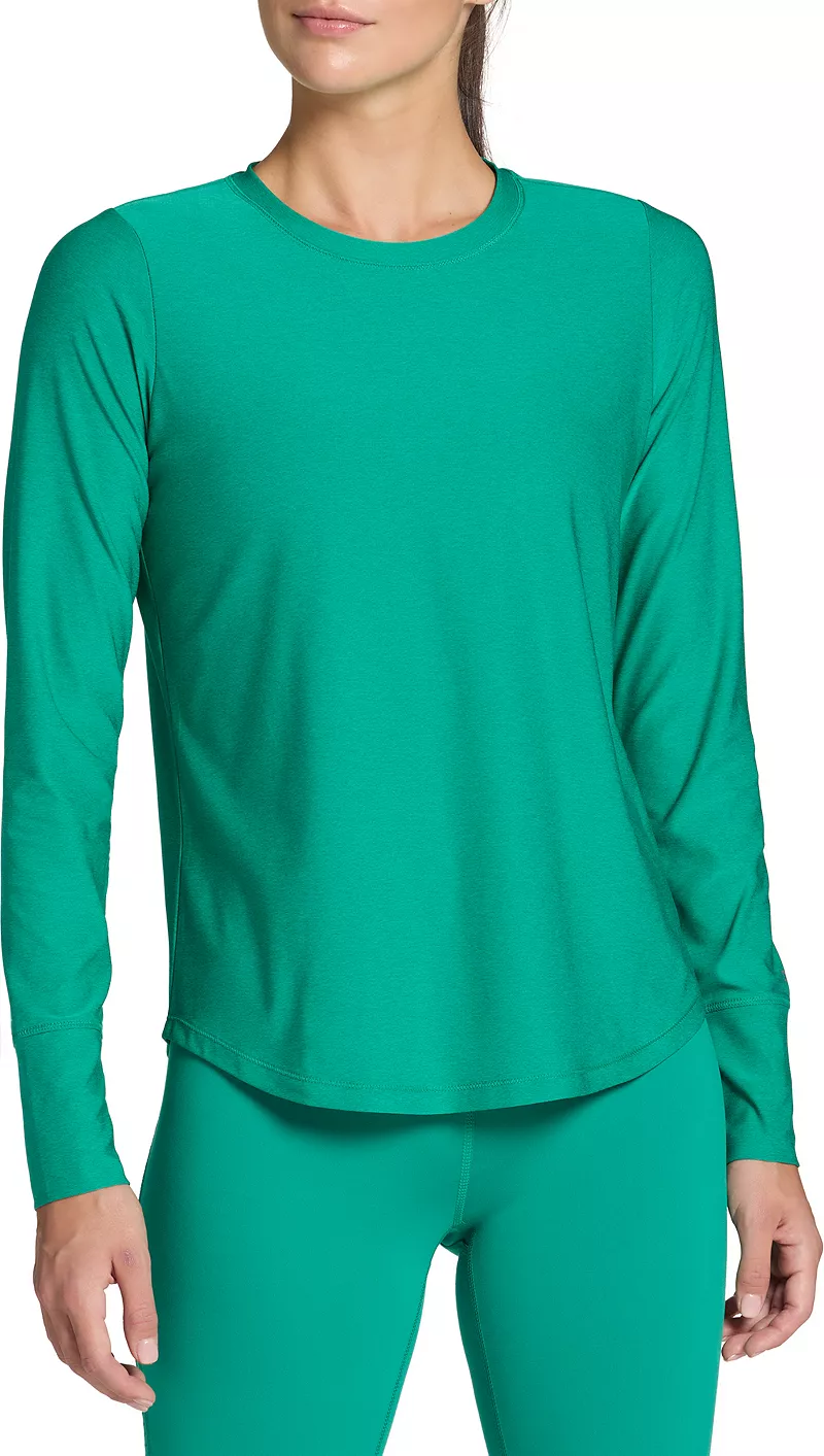 

Женская рубашка с длинным рукавом DSG Movement, цвет Melted Emerald Heather