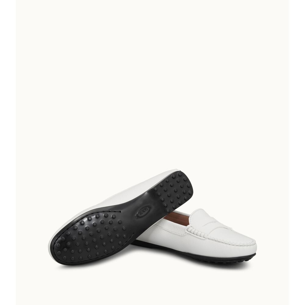 

Кожаные лоферы City Gommino TOD's, белый