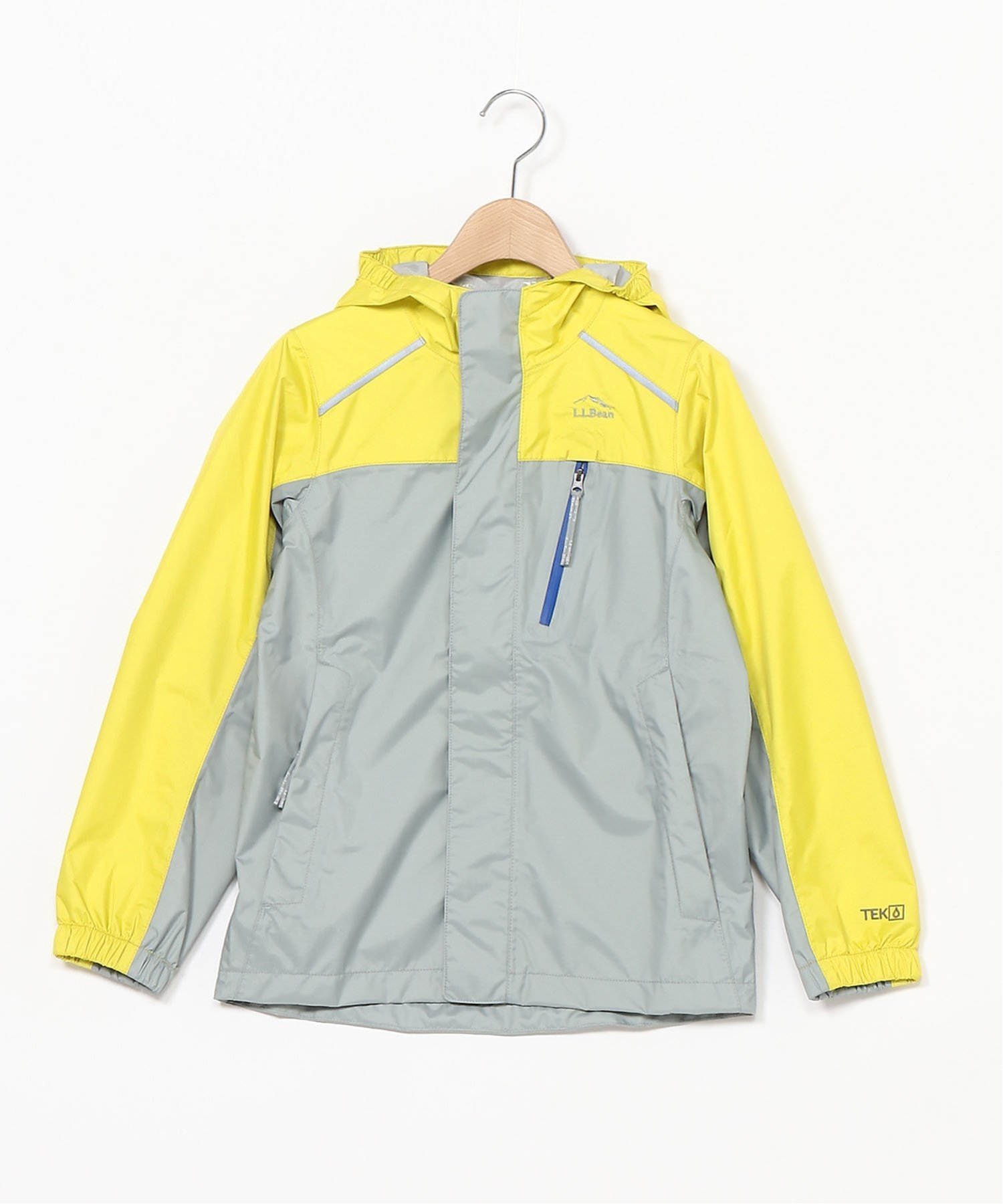 Детская дождевая куртка Trail Model, с цветовыми блоками L.L.Bean, GryPbl/YwSn — фото 2
