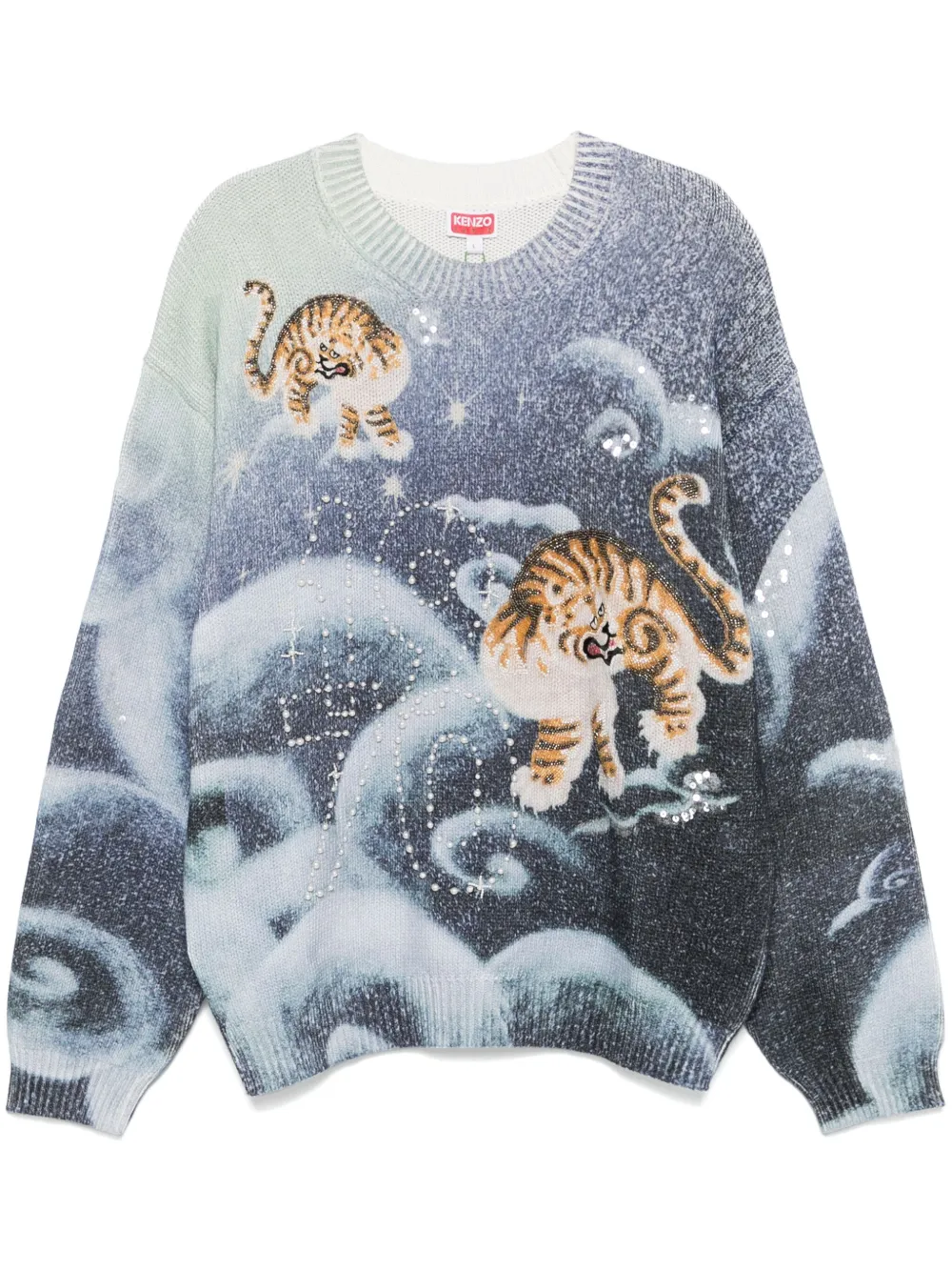 

Джемпер Cloud Tiger KENZO, синий