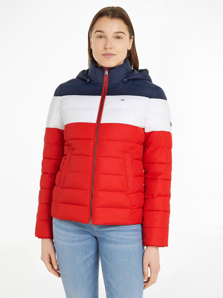 

Стеганая куртка Tommy Hilfiger, цвет rot/dunkelblau/weiß