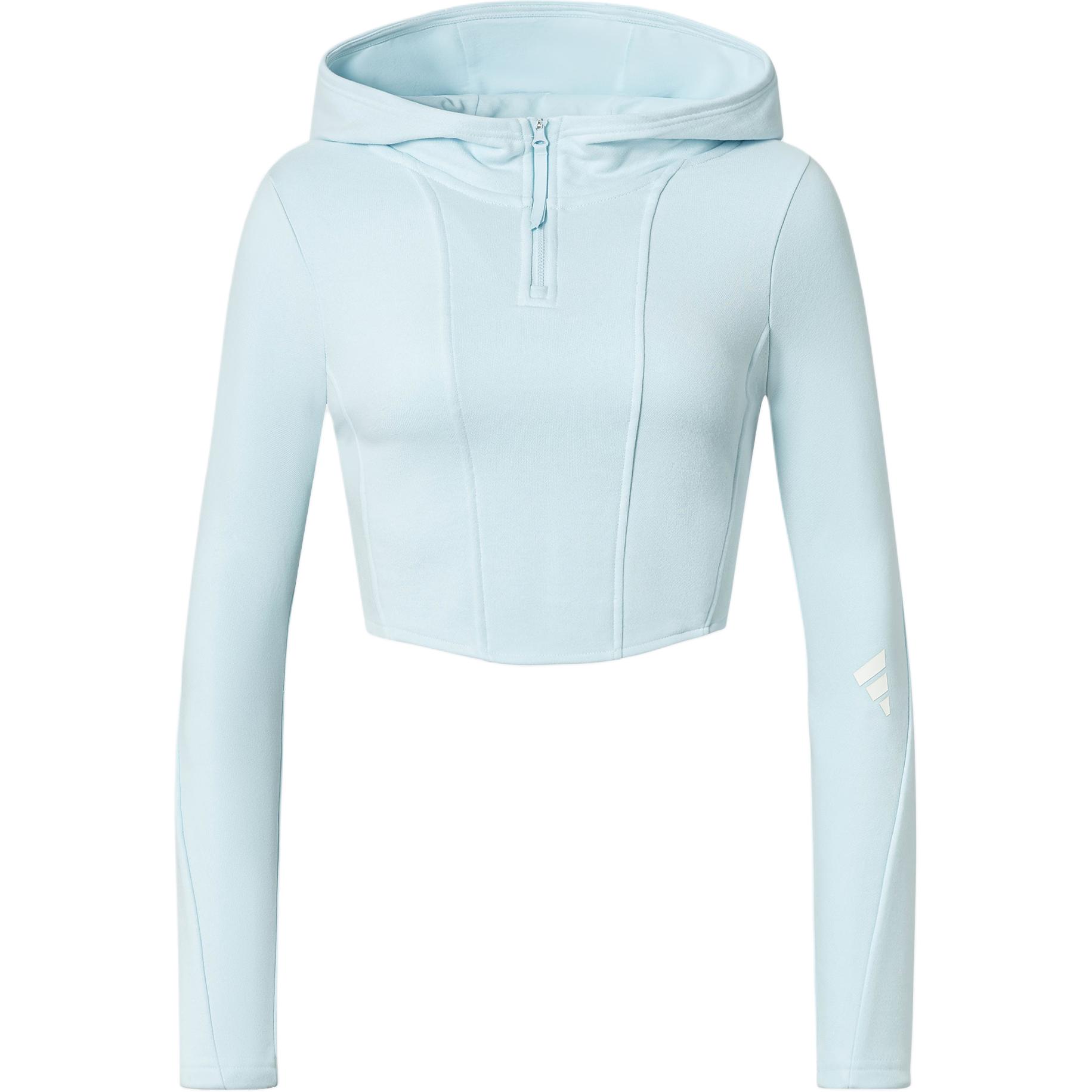 Женская синяя толстовка Adidas — фото 2