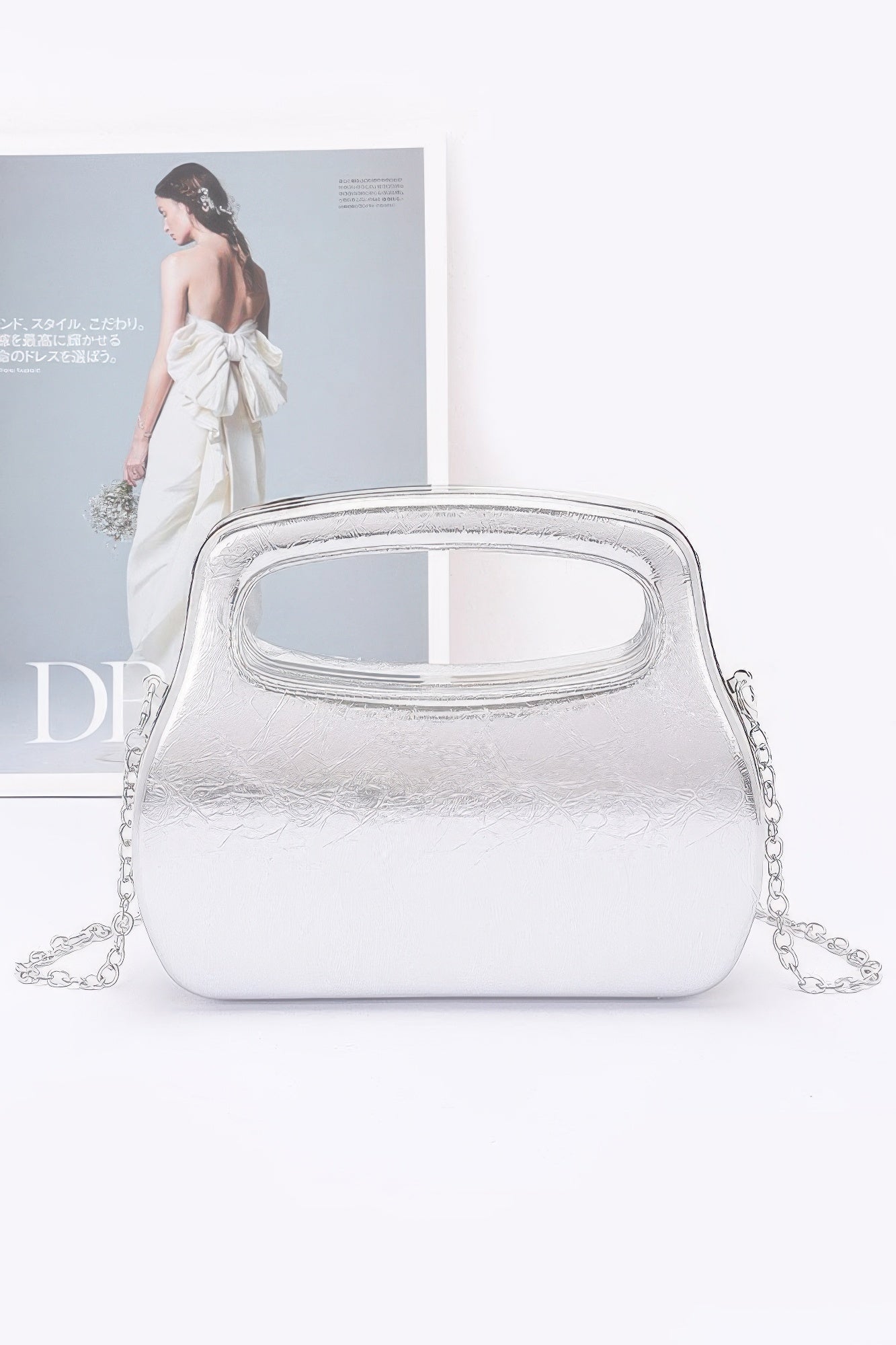 

Сумка с металлическим корпусом FASHNZFAB, серебряный