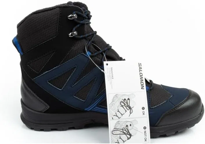 Ботинки Salomon Shoes Woodsen 2 TS CSWP Black/Navy Blue — фото 4