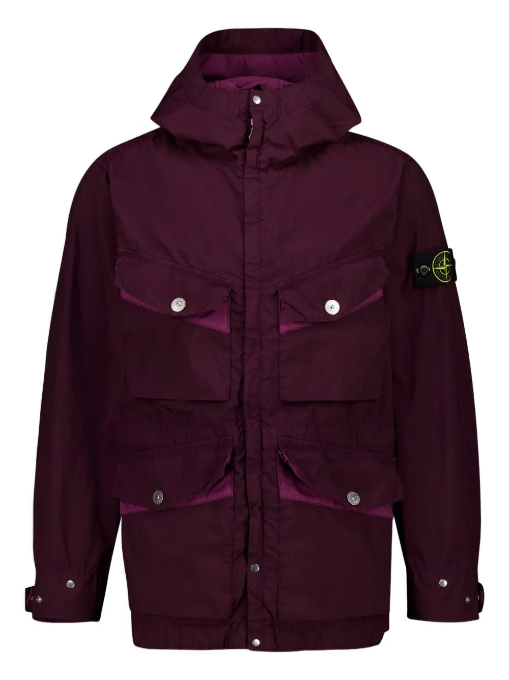

Куртка-парка с карманами Stone Island, красный