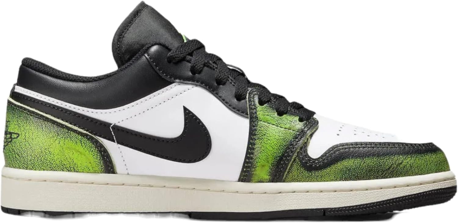Кроссовки Jordan Mens Basketball Nike, белый/черный/зеленый — фото 2