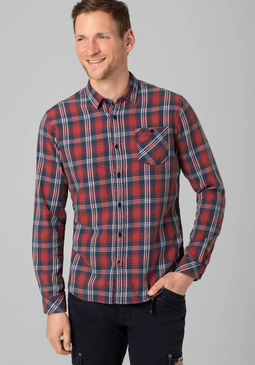 

Рубашка с длинными рукавами TIMEZONE "Effect Weave Shirt", красный