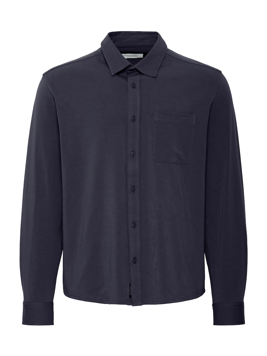 

Рубашка на пуговицах классического кроя BLEND BHALO, темно-синий